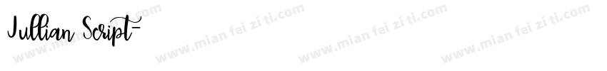 Jullian Script字体转换